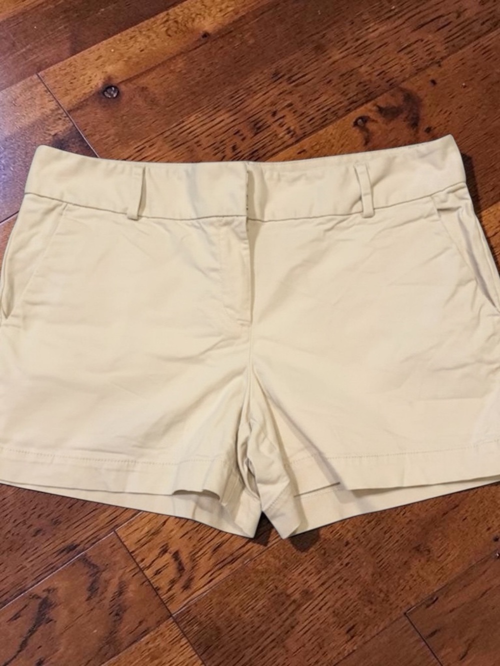 LOFT Cream High-Rise Casual Shorts